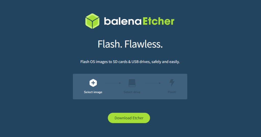 Balena Etcher - Tehnologie Smart