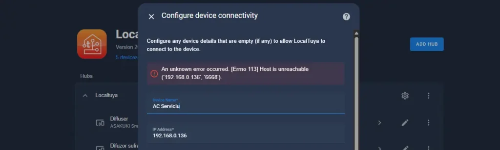 Nedis Home Assistant LocalTuya